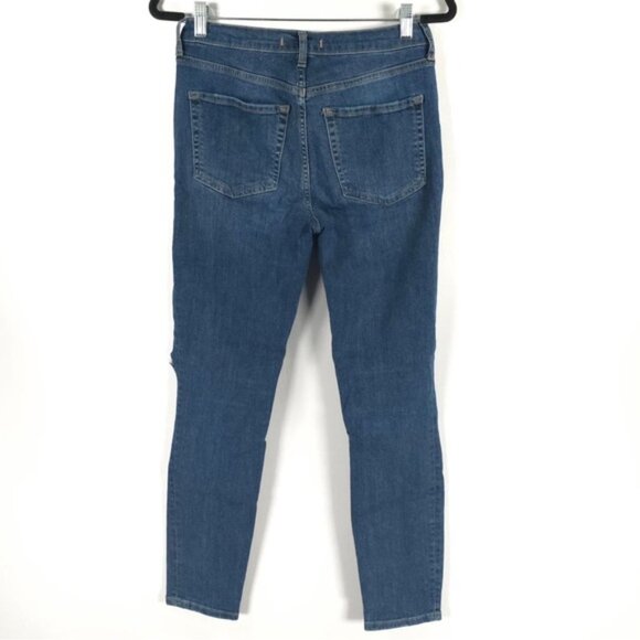 FREE PEOPLE Skinny Destroyed Big Holes Stretch‎ Denim Jeans Size 28 - Picture 3 of 10